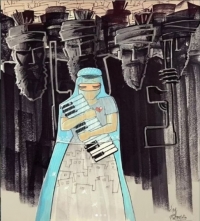 La grafitera Shamsia Hassani da voz a los temores de las mujeres afganas