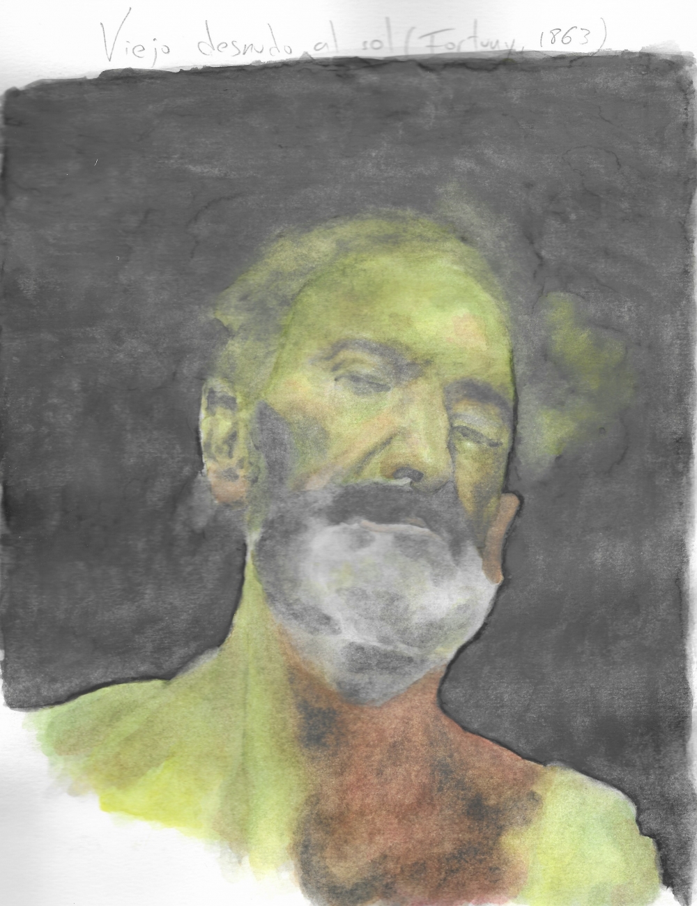 Viejo desnudo al sol (Fortuny, 1863)