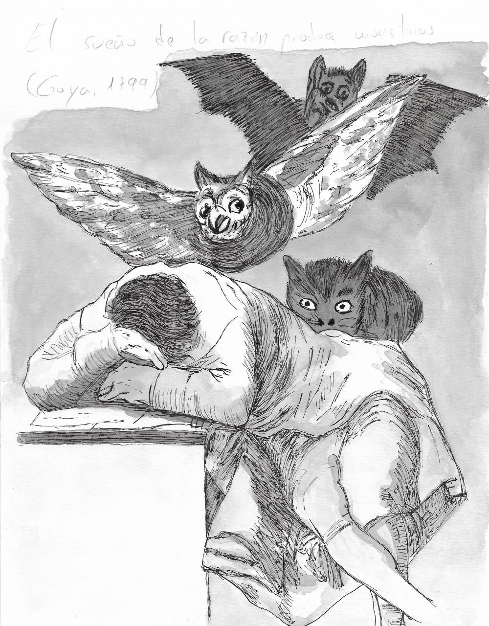 El sueño de la razón produce monstruos (Goya, 1799)