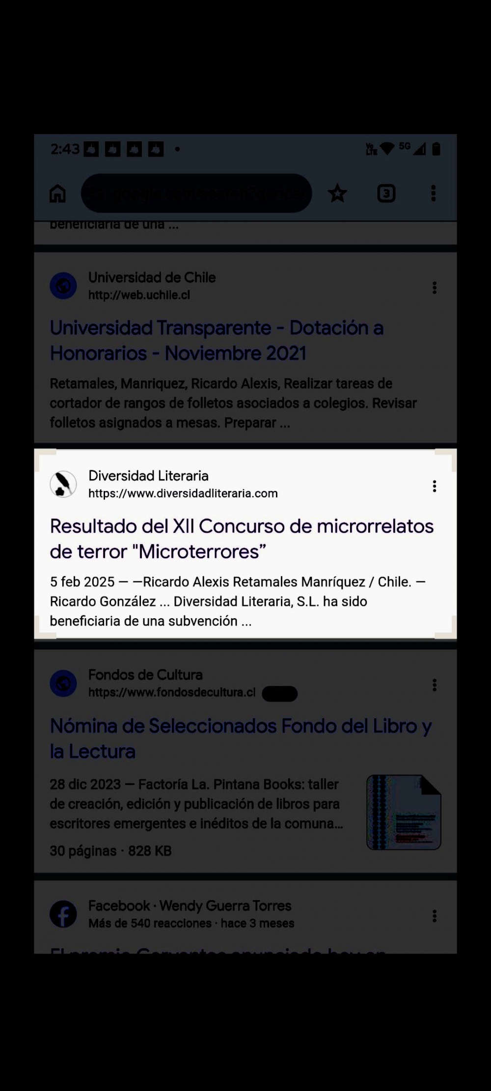 Microrrelato de Terror.
