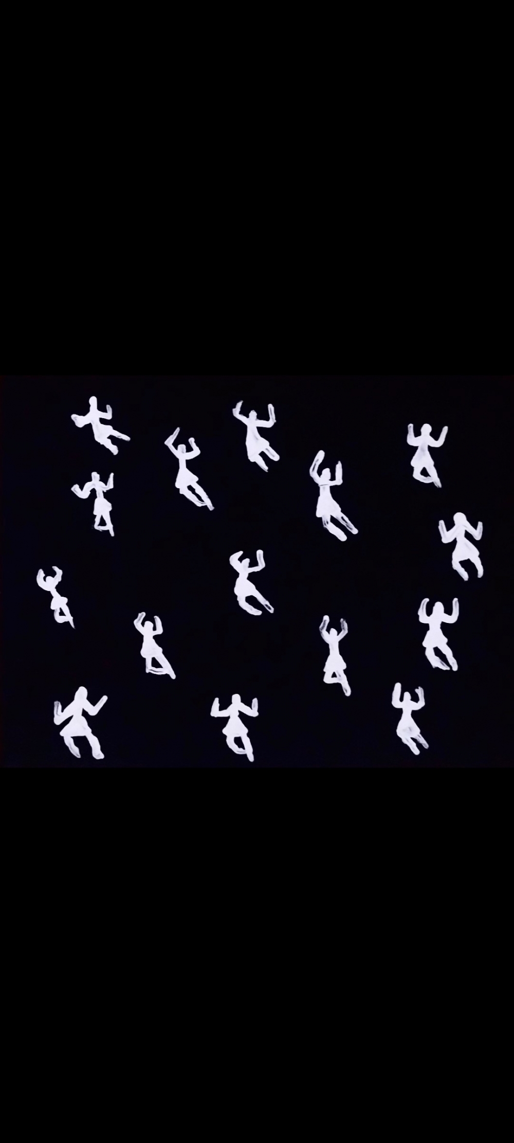 Danza de Ángeles en el Cielo de la Oscuridad.