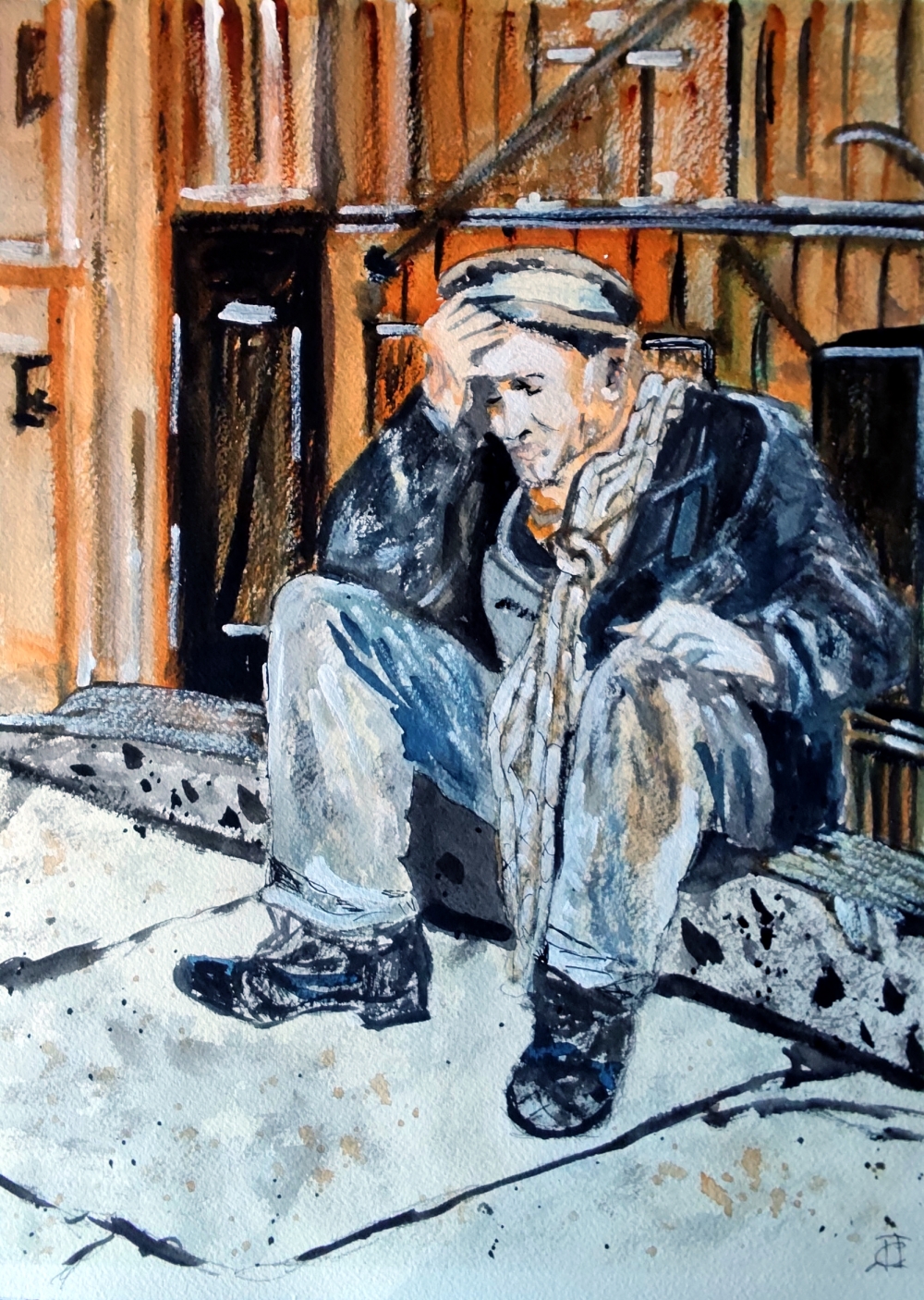 Escenas perdidas: 1925 'Un soguilla tomándose un descanso a la espera de un cliente