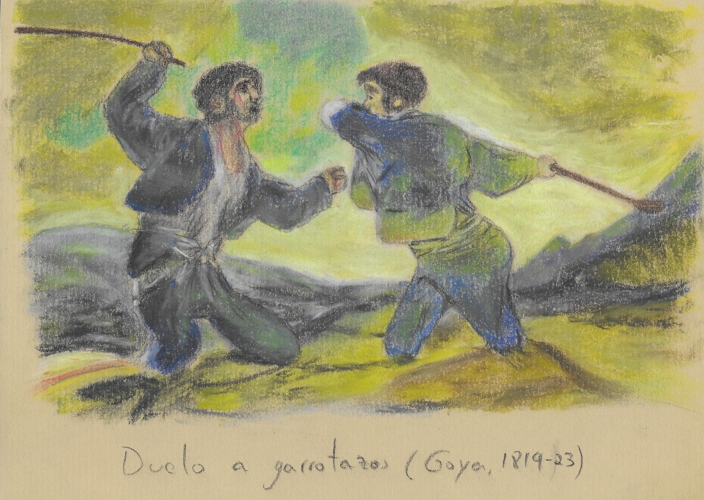 Duelo a garrotazos (Goya, 1819-1823)